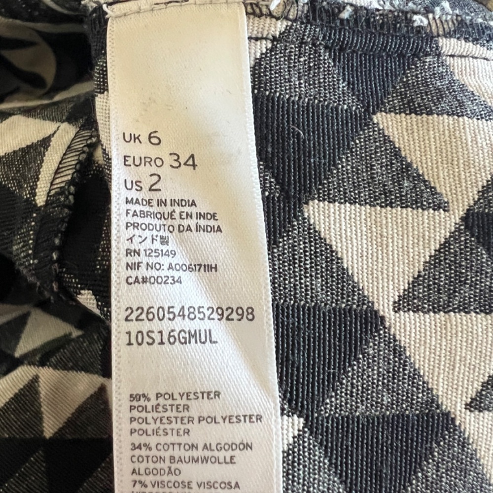 Topshop Blurred Jacquard A-Line Dress Size 2 - Picture 14 of 14
